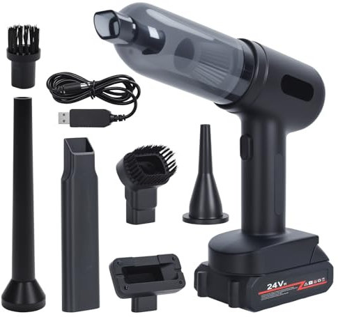 Tacarlha Mini Cordless Car Vacuum, Handheld Cordless Vacuum Cleaner, 10000Pa High Power Handheld Car Vacuum, 60W Portable Vacuum Cleaner for Car & Home Black