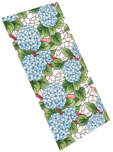 HOOTNEE Película De Privacidad Para Ventanas De Flores Vintage Film Estático De Vidrio Decorativo Para Puertas y Ventanas