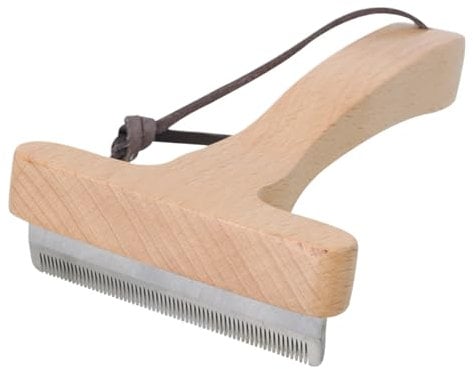 Horsehair Removal Tools, Pet Hair Remover Brush, Cats Detangling Shedding Brush, with Comfortable Wood Handle, Gentle Safe Tool, 16.5x8.5x3.2cm, for Cats, Kittens, Puppies