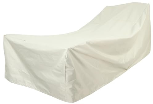 CIYODO Bezug für Relaxsessel Oxford Stoff Wasserabweisend UV Beständig Schutzhülle für Garten Terrasse Beige 208X76X41Cm