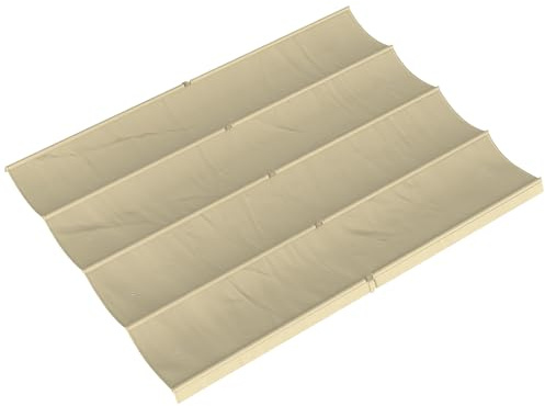 Outsunny Toit pour Gazebo pergola avec 8 Trous de Drainage, Toile de Rechange pour Gazebo en Polyester Respirant, Couverture Seule, 392 x 350 cm, UV30+, pour pergola de Jardin 4 x 3 m, Beige