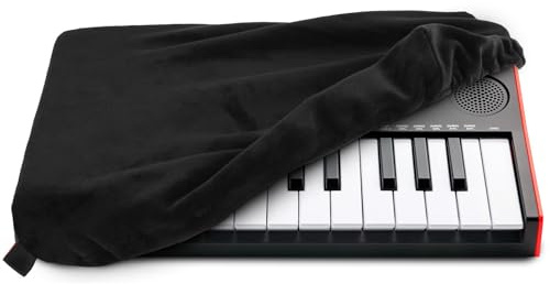 Hzycwgone Staubschutz Schutzhülle Lycra Staubdichte Hülle Dust Cover Zubehör für Akai Professional MPK Mini MK3 & für Akai Professional MPK Mini Play Keyboard Controller,Schwarz