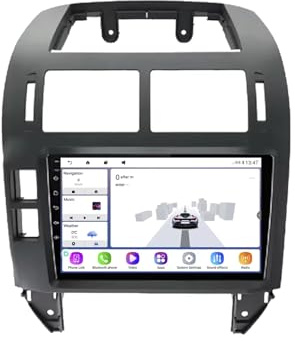 Car Radio para Volkswagen Polo Mk4 2004-2009 Android 15 9 Pulgadas Car Estéreo Wireless Carplay Android Auto para, 4 Core 2G+64G