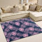 yibaihe Große Fläche Teppiche Leopard mit Palm Blätter gedruckt, leicht Rutschfeste antistatisch wasserabweisend Boden Teppich für Wohnzimmer Schlafzimmer Home Deck Terrasse,203 x 147 cm