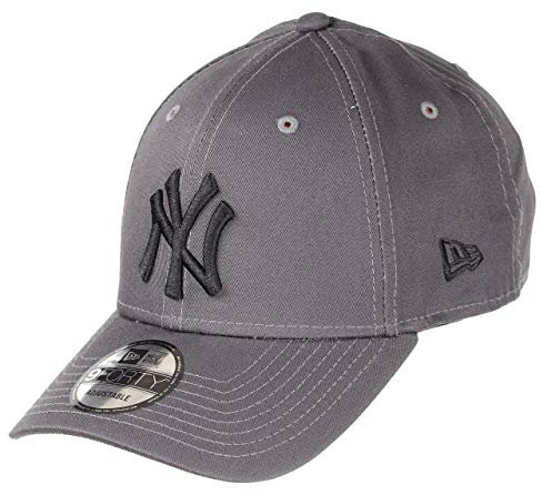 New Era New York Yankees MLB Cap 9Forty verstellbar Baseball grau schwarz - One-Size