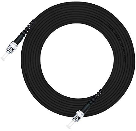 Jeirdus 50 Metri ST a ST Outdoor Corazzato Simplex 9/125 SMF Cavo a Fibra Ottica Ponticello Cavo di Patch Ottico Singlemode ST-ST