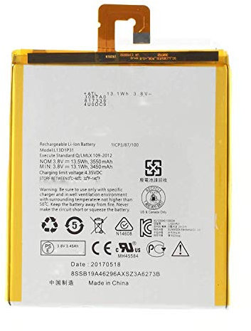 L13D1P31 Sostituzione della batteria del laptop per Tab 2 A7-10 A7-20 Tab 3 7-10F 7-10L 730X A7-10F A7-10L (3.8V 3450Mah)