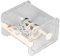 Washi Tape Dispenser Transparent Roll Tape Halter für Washi Masking Tape DIY Aufkleber Office (Bänder nicht enthalten)(Weiß)