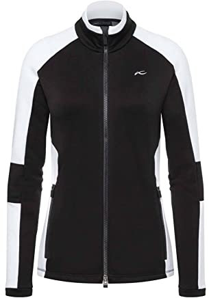 KJUS Women Formula Midlayer Jacket Colorblock-Schwarz-Weiß, Damen Jacke, Größe 40 - Farbe Black - White