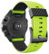 WIIKAI Ersatzarmband aus Silikon für Suunto 7/9/9 Baro/Spartan Sport/D5 Ersatz-Uhrenarmband (Grün + Schwarz)