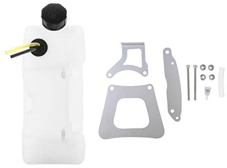Fenteer Gas-Kraftstofftank Baugruppensatz für FS106 White, Ersatzteile für Fadenabschneider - Benzin - Metall - Rasenmäher-Tank - Treibstofftank - Kraftstofftank - Garten