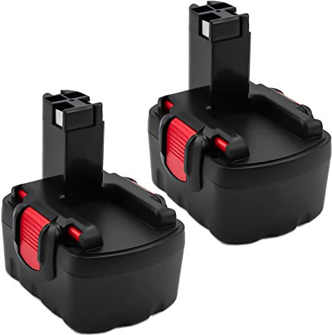 Exemoro 2X 14.4V 3.0Ah Ni-MH Batteria per Bosch 14.4V Batteria BAT038 BAT040 BAT041 BAT140 BAT159 2607335275 2607335533 2607335534 2607335711 2607335465 Utensile Elettrico Senza Fil
