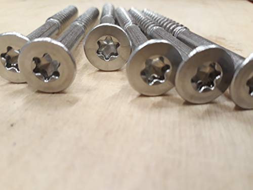 Vis Diamètre 8mm inox A2 Torx T40 Terrasse Bois ou Autre Utilisation GAMME PRO (8x100mm (lot de 100))