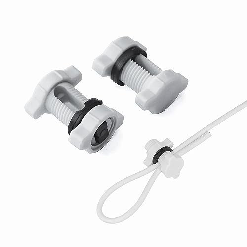 Morsetti Blocco Cavi Stendibiancheria Antenna Recizioni Fai da te, Nylon Resistente, Confezione 4 pezzi
