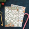 Papierdrachen Adventskalender mit Rubbelfeldern - für Schwester und Freundin - 2 DIN A4 Bögen mit je 24 Feldern mit Aufgaben für eine schöne Adventszeit - Set 4
