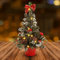 Belle Vous Albero di Natale Piccolo con Luci - Mini Albero di Natale 40 cm con Bacche, Pigne e Fiocchi - Albero di Natale da Tavolo - Albero di Natale Piccolo per Casa, Tavola e Soggiorno