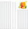Kiemeu 12 Pack Clear Glass Straws for Drinking, Φ10 mm Wide Straws for Smoothies, Cocktail and Other Drinks