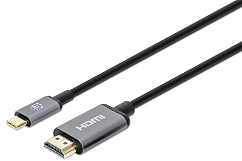 Manhattan 153591 Adapterkabel USB-C™ auf HDMI 4K@60Hz 1m Schwarz
