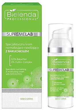 Bielenda Professional Supremelab Sebio Derm Spezialische Norm und Feuchtigkeitscreme Mit Bakuchiol 50 ml
