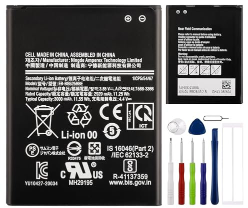 E-yiiviil Replacement Battery EB-BG525BBE Compatible with Samsung Galaxy Xcover 5 SM-G525F with Tools