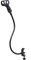 GeKLok Porta-Microfono Podio Gooseneck Regolabile Con Clip di Fissaggio da Scrivania per Podcast, Conferenze, Presentazioni (Nero)