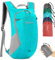 ZOMAKE Faltbarer Rucksack Kleiner 18L - Ultraleicht Rucksäcke Wasserdicht Wanderrucksack für Outdoor Wandern Klein Packable Backpack für Damen Herren Kid(Wasser blau)
