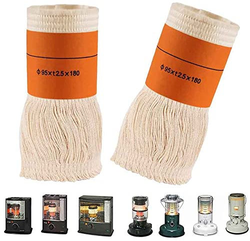 XFAK 2 Stücke Docht Für Petroleumofen Für Innenräume Petroleum Heizung Heizgerät Dochte Petroliumheizer Dochte Ersatzdocht Für Petroleumheizer Heizstrahler (Size : 3 x 95mm)