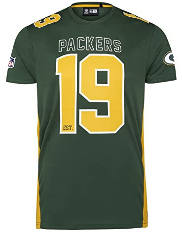 New Era Green Bay Packers NFL Established Number Mesh Tee Green T-Shirt - L