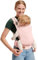 Kinderkraft Marsupio Neonati NINO Confetti, Ergonomico, Ventrale e Dorsale, Regolabile, per Bambini, 3 Mesi Fino 20 Kg, Rosa