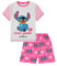 Disney Lilo and Stitch Stay Weird - Pigiama corto da donna, colore: bianco, rosa, 44-46
