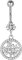 STOPI Arbre De Vie Cristal Pendentif Nombril Anneau Plage Ventre Piercing Anneau Nombril Bijoux 14g Corps Chaîne