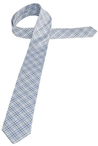ETERNA Herren hochwertige Seidenkrawatte blau/grün One Size_H