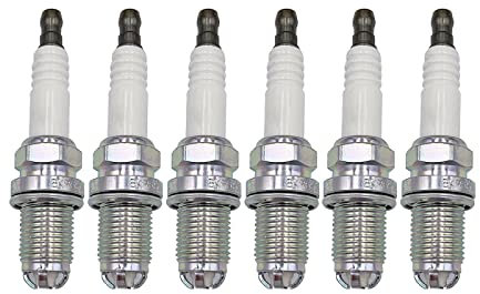Toiumops Zündkerzen für BMW M54 M62 E38 E65 E34 E36 E39 E46 Z3/320/528, 6 Stück Zündkerze 12120037607, BKR6EQUP