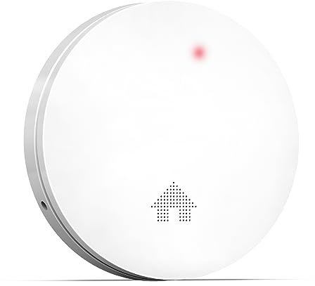 Putogesafe Ultraflacher Rauchmelder mit 10 Jahre Batterie, 23 mm Feuermelder, Stiftung Warentest GUT (2,2), Brandmelder nach EN 14604, mit Selbsttestfunktion, 1Packung