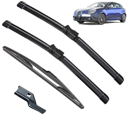 Scheibenwischer vorne und hinten, kompatibel mit Alfa Romeo Giulietta 940 2010–2020, Windschutzscheibe, Windschutzscheibe, Fenster, 24 Zoll, 18 Zoll, 14 Zoll