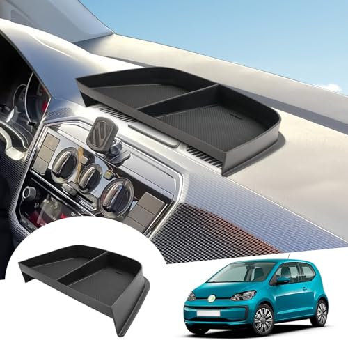 GAFAT V W UP/Seat MII/Citigo 2013-2023 2024 Mittelkonsole Aufbewahrungsbox über der Klimaanlage, e UP 2024 Ablagen Organizer Tray Handschuhfach, Kompatibel mit VW UP Zubehör