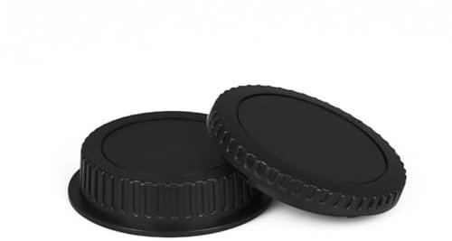 Compatible con Canon EOS, tapa de la carcasa y tapa trasera de objetivo, tapa corporal