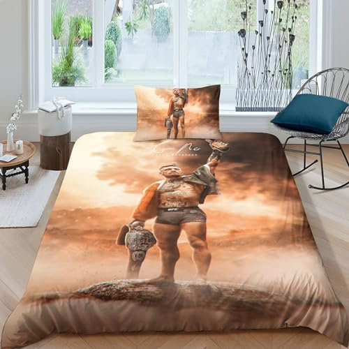 BYTFGAIT UFC 3D Print Bettbezug Betten Set Bettwäsche Set Microfaser Conor McGregor Themen Bettbezug Mit Kissenbezug Jungen Mädchen Kinder Single(135x200cm)