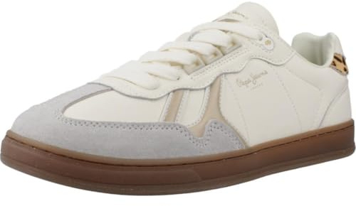 Pepe Jeans Zapatillas de Piel Ball Fun Blanco