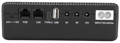10400-mAh-USV-Batterie-Backup-Netzteil mit Hoher Kapazität und Zwei Eingangsoptionen, Großem Spannungsausgang, Intelligenter Sicherheit für das Kamera-Router-Modem und