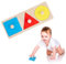 Geometrisches Holzpuzzle - Montessori Steckpuzzle Mit Mehreren Formen Für Baby, Kleinkinder Und Kinder - Lernspielzeug