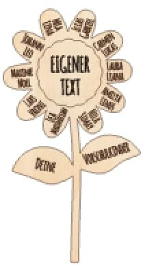 Blumenschild Danke, dass du MIR/UNS beim Wachsen geholfen hast - Abschiedsgeschenk Lehrer/in - Erzieher/in - Blumenstecker (Blumenstecker groß 25 cm, eigener Text, mit Namen)