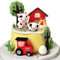 Hilloly Farm Animal Cake Decoration, 9pcs Farm Cake Topper, Farm Animal Figure, Birthday Cake Topper Decorations, for Farm Animal Baby Shower Birthday Party Decorations