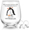 Joymaking You are my Penguin Stemless 17oz Wine Glass, Transparent, Reusable, Home, Penguin Gifts, Valentines Gifts for Him & Her