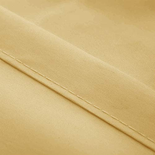 Brise-vue pour balcon et terrasse - Résistant aux intempéries - 1 x 6 m - Avec sangle tressée et œillets - Couleur crème