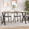 Xichuzi Mesa de Comedor Marco Y Madera Maciza Pino y Hierro 140x80x75cm, Mesa Cocina, Mesa Salon Comedor, Mueble Comedor, Mesa Auxiliares, Mesita Comedor, Mesa Multifuncional - 3282720