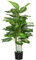 HOMCOM Pianta Artificiale Decorativa Sempreverde Altezza 120 cm, Pianta Finta da Interni con Vaso Ø17x14.5 cm Nero