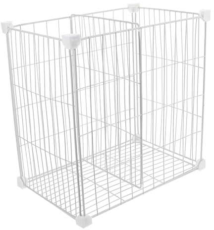 FUNOMOCYA 2gitter Stapelbare Gefriertruhe Organizer Körbe Mit Trennwänden Für Gefrorenes Und Lebensmittel Einfache Montage Und Praktische Aufbewahrungslösung Für Gefrierschränke Und