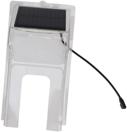 Solar Powered Doorbell Rain Cover, Transparent Weatherproof ABS Shield for Outdoor Doorbells - Easy Installation with Screws, Fits Bells Up to 3.15 Inches Wide