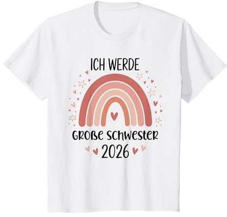 Kinder Ich Werde Große Schwester 2026 T-Shirt